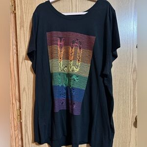 Torrid Love rainbow graphic shirt
